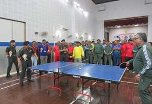 Opening ceremony of DGQA Interzonal Table Tennis Tournament 2023-24 held at Ichapore’s RFI Club