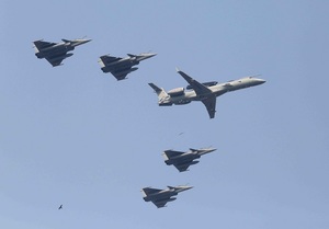 In Pics: Rafale, Sukhoi, Jaguar, Prachand steal the show during 74th Republic Day parade