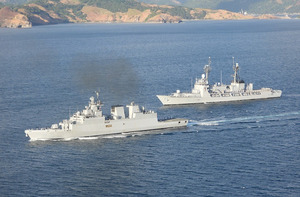 INS Kadmatt conducts maritime partnership exercise with Philippine warship BRP Ramon Alcaraz in disputed South China Sea