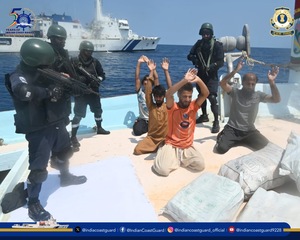 Indian Coast Guard seizes 526 kg of heroin and methamphetamine worth ₹3,000 crore off Lakshadweep, arrests five Pakistani crew