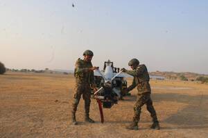 SkyStriker loitering munition proves precision strike capability at exercise Yudh Abhyas 2026