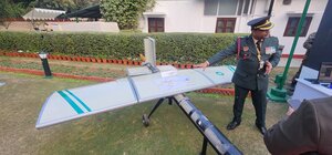  Shot down minutes after take-off from Lahore: Indian Army displays captured Turkish-Pakistani YIHA-III kamikaze UAV