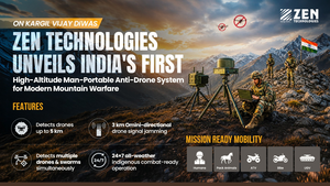On Kargil Vijay Diwas, Zen Technologies unveils India’s first high-altitude man-portable anti-drone system