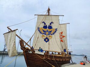 Indian Navy inducts stitched ship INSV Kaundinya, sails into ancient maritime history