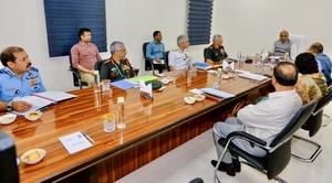 COVID-19: Rajnath Singh hold review meeting with CDS, Services chiefs 