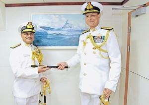 Rear Admiral Swaminathan assumes charge as new Western Fleet Comamnder 