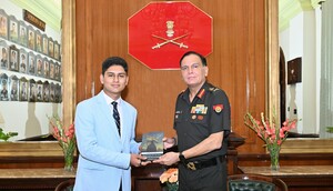 16-year-old Army ward Siddhant Kumar presents poetry collection on armed forces to Army chief Gen Dhiraj Seth