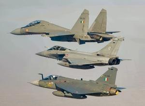 In Pics: Rafale, Sukhoi, Tejas, Jaguar and LCH roar in Jodhpur's sky as IAF and French Air Force conduct exercise Garuda VII  