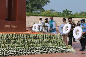 21 years of Kargil Vijay Diwas: Rajnath, CDS, Services Chiefs pay tributes