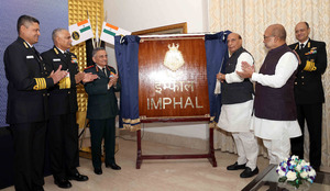 ‘Imphal’: India’s newest Navy destroyer’s crest unveiled