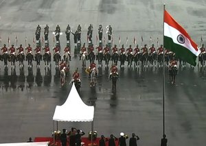Beating Retreat â€“ 2023: Bands enthral audience with mesmerizing tunes in rainy evening