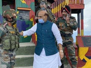 Rajnath at forward post along LoC in Kashmir, reviews counter-infiltration bid