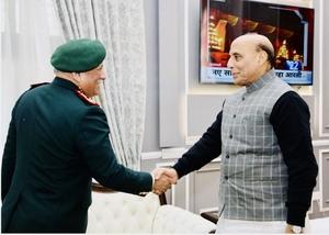 CDS Gen Rawat calls on Defence Minister Rajnath Singh