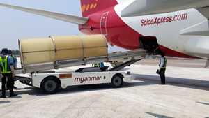 SpiceJet operates maiden freighter flight carrying medical equipment to Myanmar