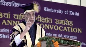  India's rise to power is not to scare anyone but for global good: Rajnath Singh at Delhi University