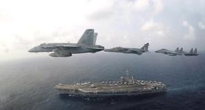 IAF, Indian Navy and US Navy Carrier Strike Group conduct integrated exercise in Indian Ocean 