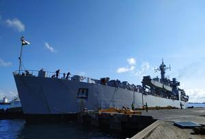 Mission Sagar: INS Kesari carrying 580 tonnes of food items reaches Maldives