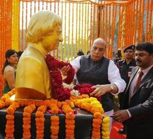 Rajnath, NSA, Services Chiefs pay tribute to former president Kalam