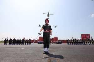 President Kovind presents colours to Army Aviation Corps