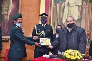 Meghalaya Governor Satya Pal Malik felicitates NCC Cadets in Shillong