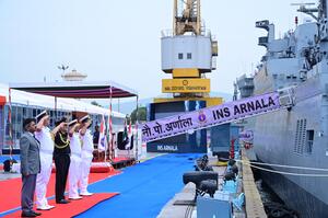Indian Navy commissions anti-submarine warfare shallow-water craft INS Arnala