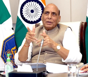 Become part of India’s growth story: Rajnath Singh to UK companies  