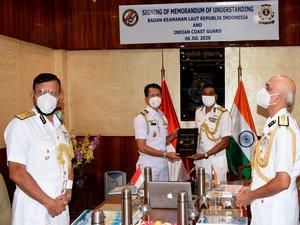 Coast Guards of India and Indonesia sign pact to combat maritime crimes