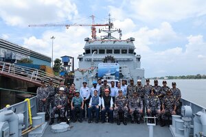 Indian Navy takes delivery of second indigenous anti-submarine craft ‘Androth’ from GRSE as China threat grows