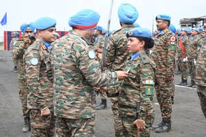 Indian Army peacekeepers decorated with UN medals for service in restive eastern DR Congo