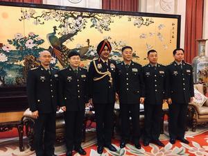 Northern Army Commander Lt Gen Ranbir Singh visits China