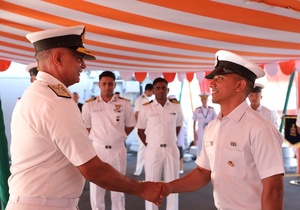 In Bangkok port, Navy chief Admiral R Hari Kumar visits INS Kadmatt