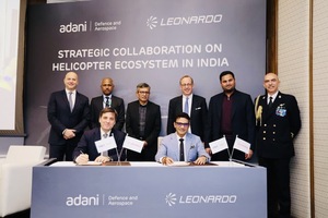 Adani Defence and Aerospace, Italy’s Leonardo sign MoU to build integrated helicopter manufacturing ecosystem in India