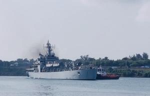 Mission SAGAR-II: INS Airavat arrives in South Sudan to hand over food items 