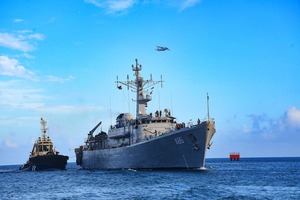 Indian Navy’s First Training Squadron arrives in Mauritius’s Port Louis