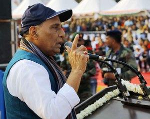 Strive further to increase competitiveness in global market: Rajnath to DPSUs