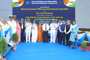 Indian Navy’s first NGOPV ‘Sanghamitra’ launched by GRSE in Kolkata