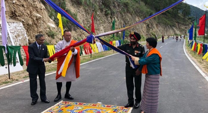 Project Dantak built Damchu-Chukha road opens to traffic in Bhutan