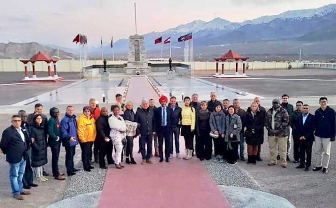 Defence Attaches from friendly nations visit Leh