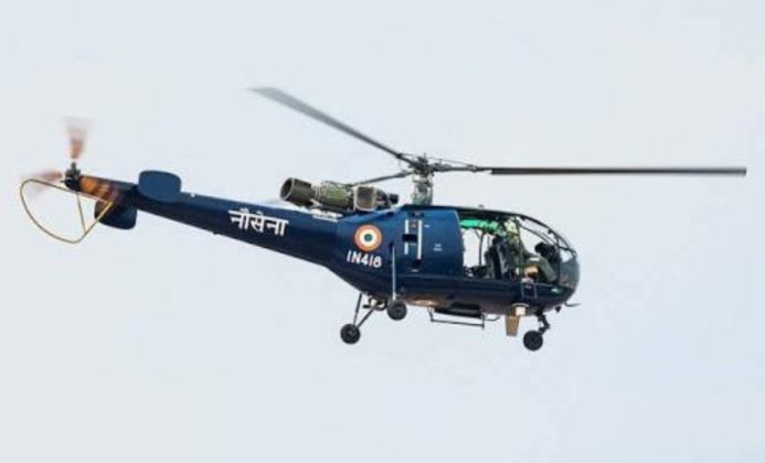 Chetak helicopter crashes while landing at Arakkonam Naval Base