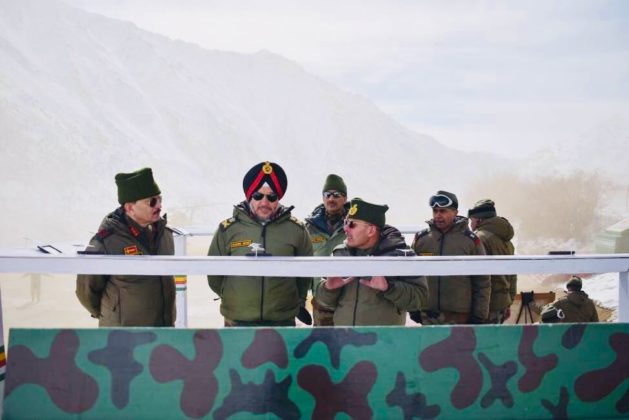 Northern Command Chief reviews operational readiness of troops in Western Ladakh