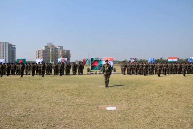 Troops of India and Bangladesh commence Sampriti exercise in Tangail