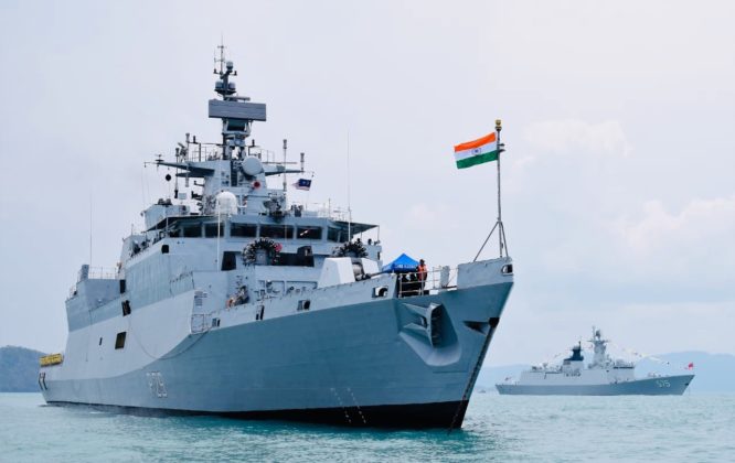 INS Kadmatt reached Langkawi to participate in LIMA exhibition