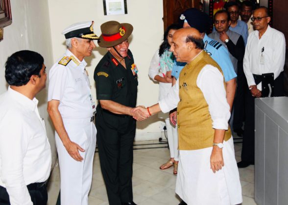 Rajnath Singh takes charge of Defence ministry