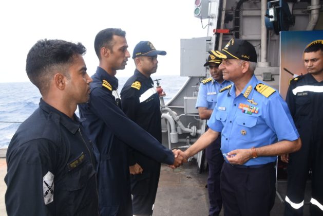 Vice Adm AK Jain reviews ENC fleet